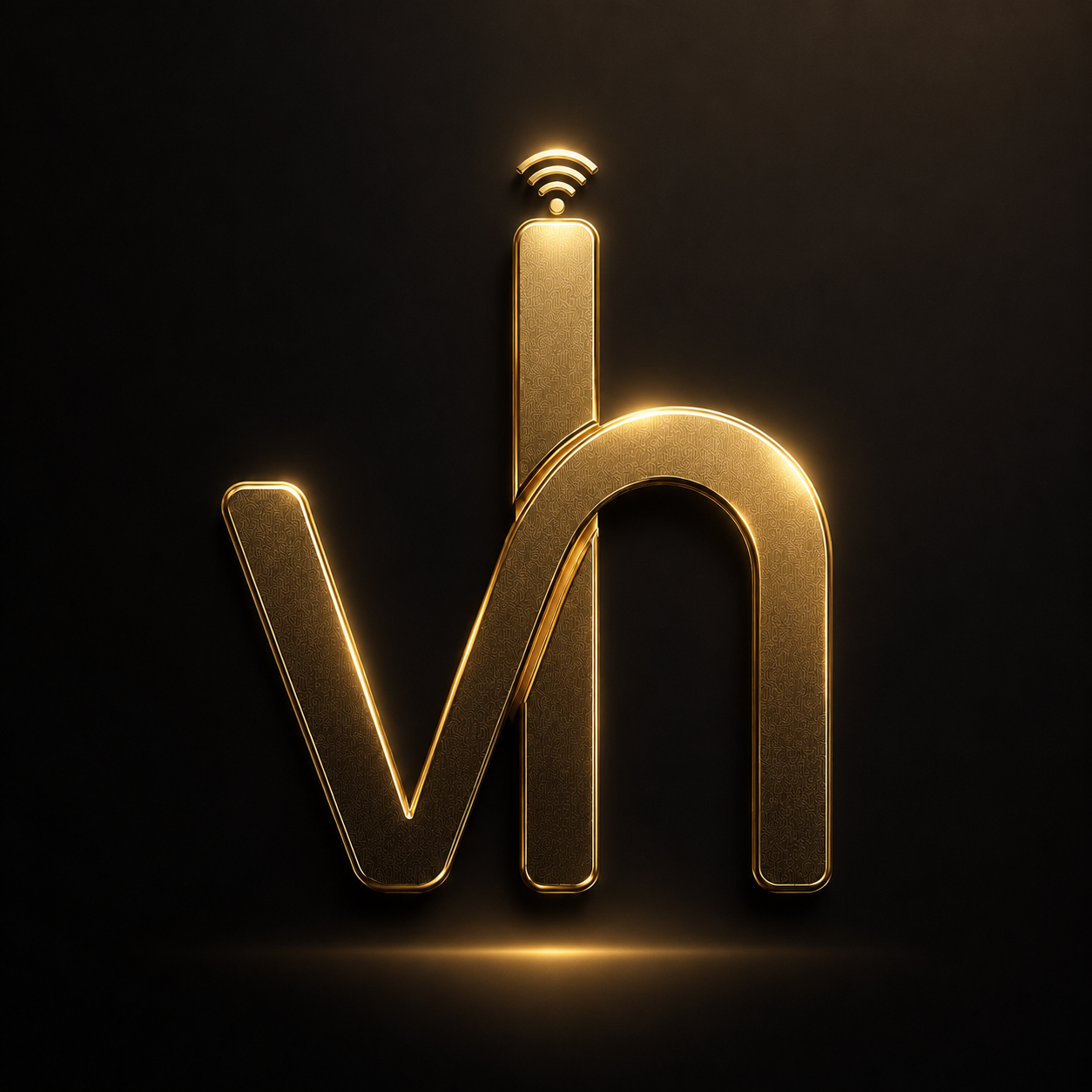 VinsHouse logo — VH monogram with signal mark